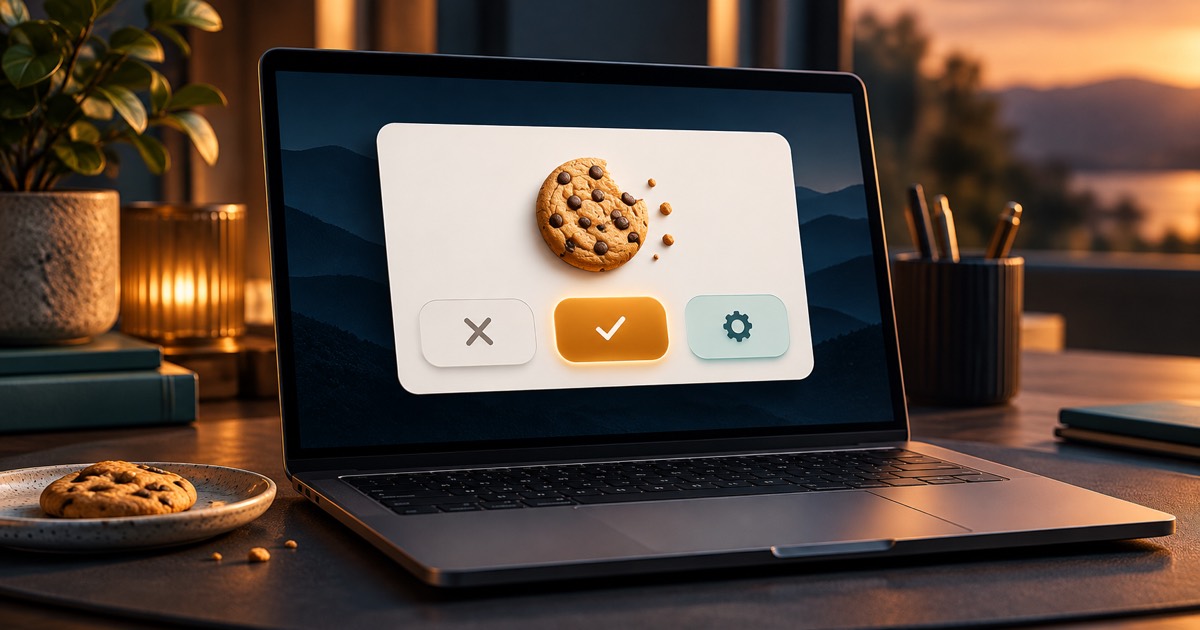 Cookie-баннер с выбором принять, отклонить или настроить